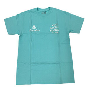 Anti Social Social Club x Neighborhood 911 Turbo Tee ASSC T-Shirt Teal Sz S